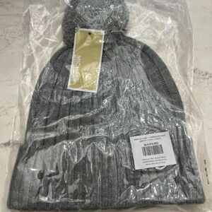 Michael Kors grey Pom beanie